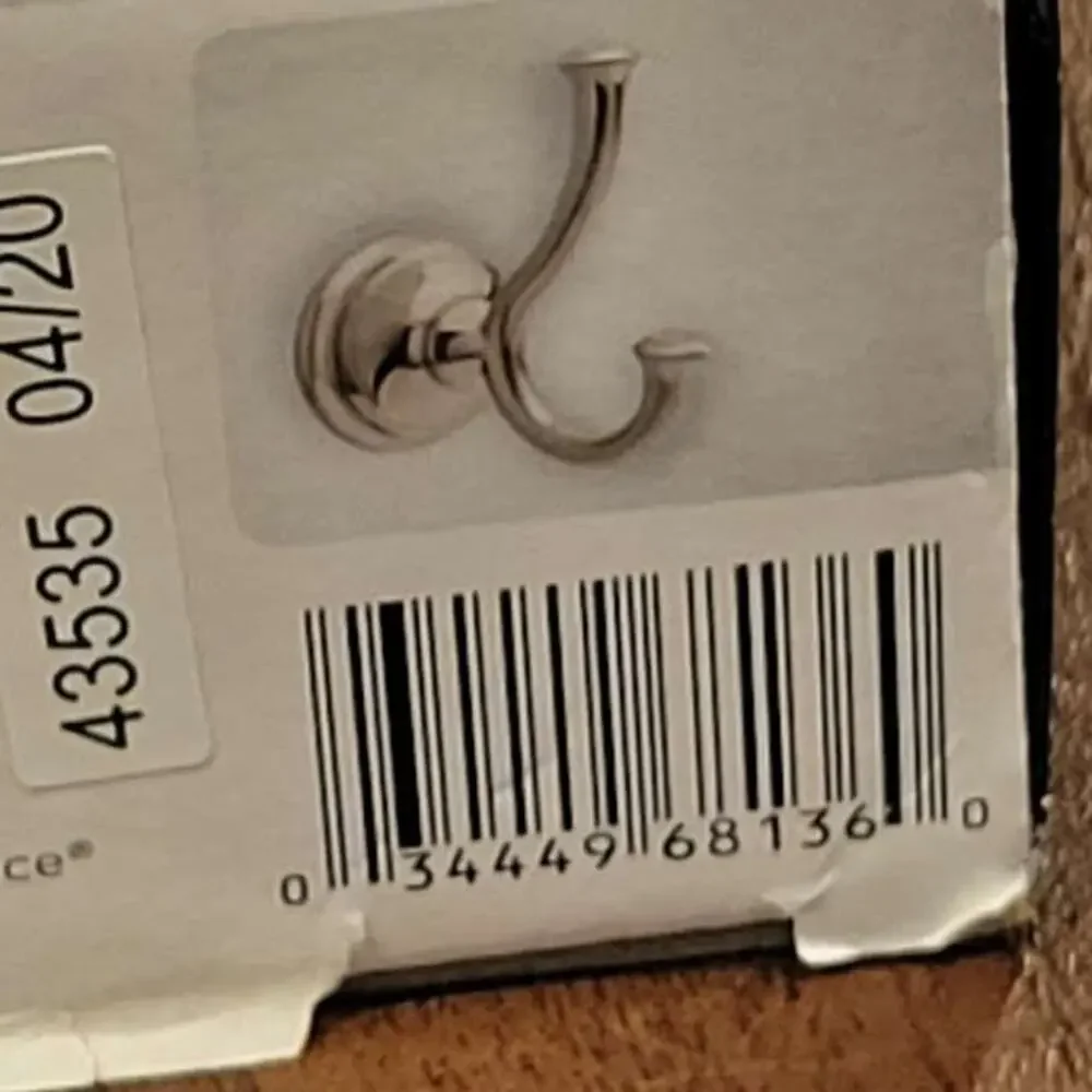 Delta Cassidy 79735-SS Double Robe Hook, Stainless Steel New, sealed